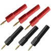 6 Pcs Banana Male to Female Plug 2mm to 4mm