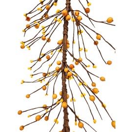Evron International AR46 Primitive Pip Berry Garland in Mustard Yellow Color Berries 4.5'-5' Length