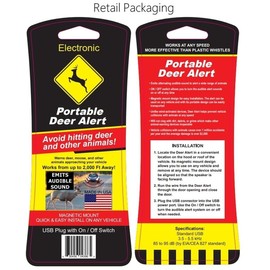 AAA Communications Deer Alert with On / Off Switch - Deer Whistle Electronic Animal Warning Device