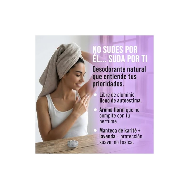 Desodorante Natural Icaremi Lavanda 50g | Bálsamo en Tarro Ecológico
