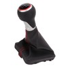 Gear Shift Knob Boot Set 5 Speed PVC Leather Gearstick