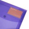 Rapesco 0700 ID Popper Wallet, A4+, Bright Transparent Colours, Pack