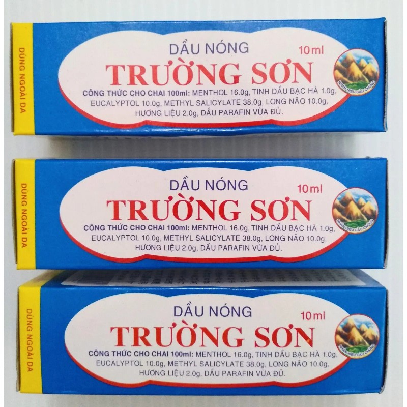 Truong Son 3X Bottles Dầu Nóng Trường Sơn Vietnamese Heat