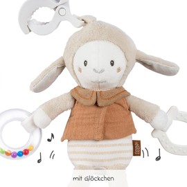 Fehn Activity Toy Sheep - Motor Skills Toy for Baby Seat, Pram & Baby Bed - Toy to Promote Motor Skills & Senses - Baby Toy for Fun from 0 Months