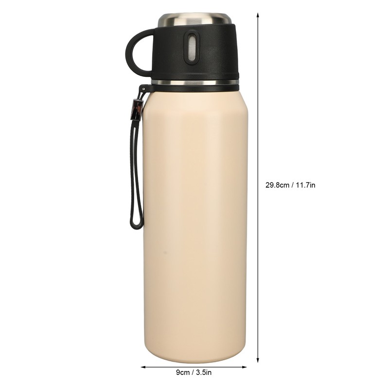 Vacuum Water Bottle 1200ml Stainless Steel Portable Insulated Water Cup