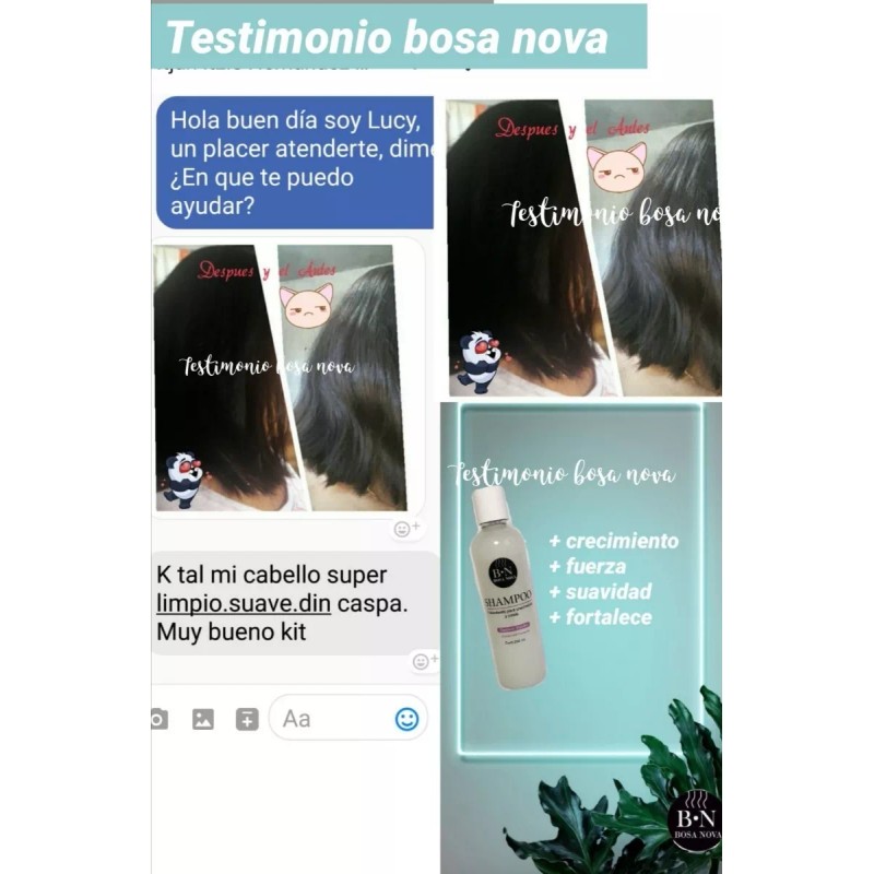 BOSA NOVA Fortalecer Crecer 3 Shampoo 250 Ml + Reparador