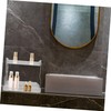 KICHOUSE 2-Tier Cosmetic Storage Organizer Wall-Mounted Vanity Organizer for Bathroom