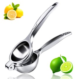 Manual Lemon Squeezer, Durable Hand Press, Lime Citrus Juicer, Fruit Manual Handpre, Quick and Effective Juicing, Super Easy to Clean, Silver
