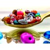 2.1oz (60g) Two Hole Seed Beads SuperDuo 2,5x5 mm, Mix,