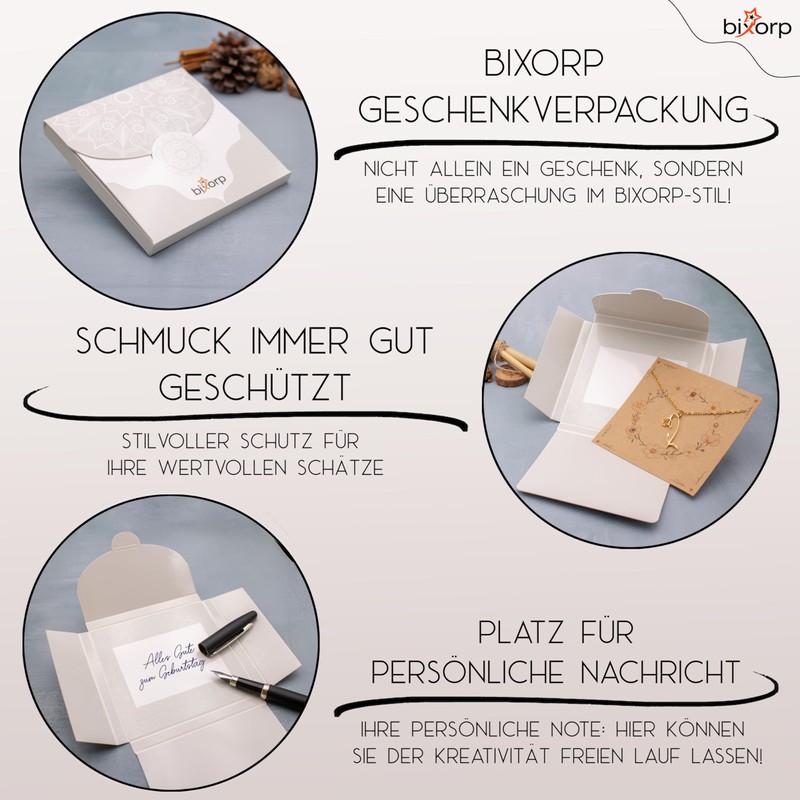 Bixorp Birth Flower Necklace Gold & Silver - Stainless Steel