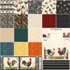 Wilmington Prints - Garden Gate Roosters - Diagonal Plaid -