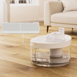 PaWz 3 Pack Cat Water Fountain Filter, Pet Water Dispenser Fountain Replacement Filters for 2.2L Smart Wireless Sensor Pet Drinking Fountain, Activated Charcoal and Ion Exchange Resin