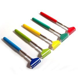 Abcsea Telescope Stainless Steel Back Scratcher Scratch Hand Back Scratcher Extendable Metal Massager Back Itching 2