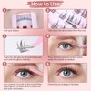Individual Eyelash Extensions, 132 Clusters, Lash Clusters, Eyelashes, D-Curl, DIY