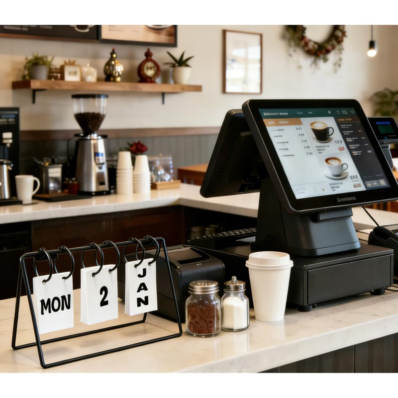Foldable & Reusable Metal Flip Calendar - Large Display Daily