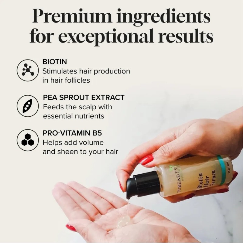 Suero Capilar De Biotina Para Crecimiento Cabello Saludable