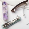 3.4inches French Hair Barrette Clip for Girls,Elliptical Shaped Acetate Hair