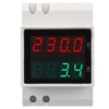 Voltmeter Ammeter 4 Digit Display DIN Rail Mount Single Phase