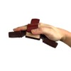 Rubber Curry Comb Massage Brush with Velcro Fastening Flexible Ergonomic
