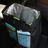 Waterproof Car Trash Can Bin Waste Basket Storage Garbage Seat