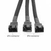 DARKROCK 2 Pack PC Fan Extension 1 to 3 Converter