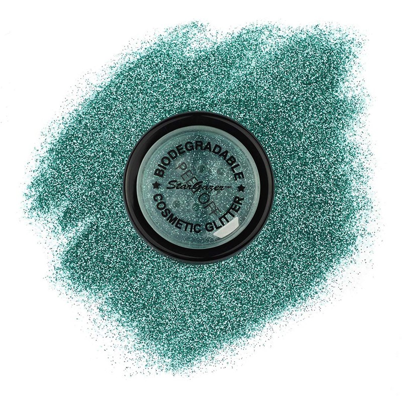 Stargazer Biodegradable Glitter Shaker - Turquoise. Festival Friendly Biodegradable Cosmetic