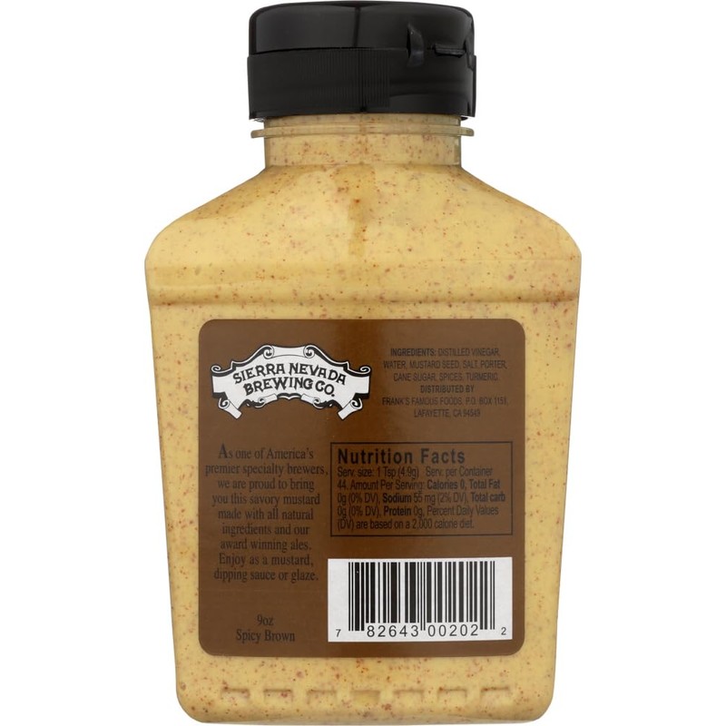 Sierra Nevada Porter & Spicy Brown Mustard, 9 oz Sqz