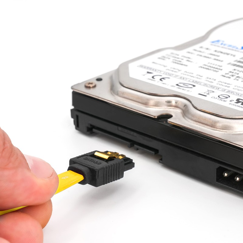 BIGtec SATA Cable 0,15m gelb gerade/gerade