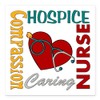 CafePress Hospice Nurse Square Car Magnet 3 X 3 Square