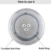 10.6"-12.4" Microwave Turntable Ring, 7.44 Inch Rotating Ring Roller, Middle