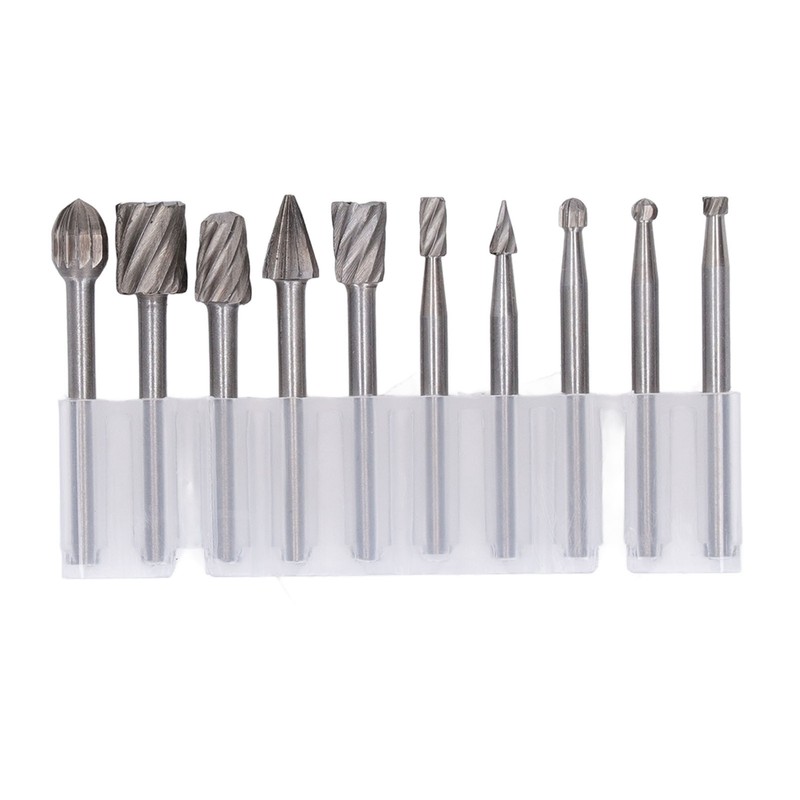 10 Pcs Rotary File Fast Chip Cutting Grinder Bit High