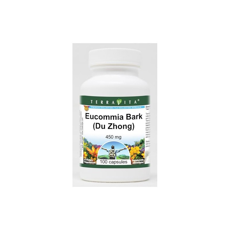 Eucommia Bark (Du Zhong) - 450 mg (100 Capsules, ZIN: