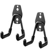 Pack of 2 Wall Hooks, Garage Hooks, Heavy Iron Wall