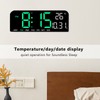 Digital Alarm Clock Large LED Display Desk Wall Clock with