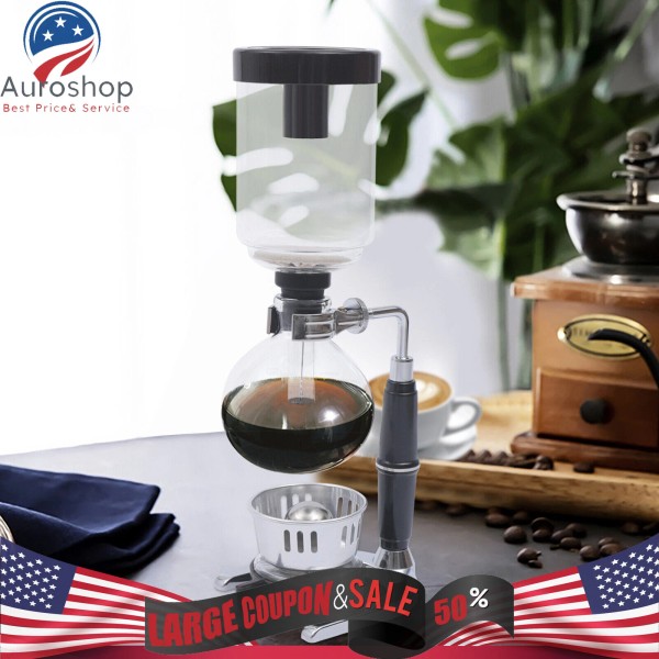 Unbranded 3 Cups Capacity Coffee Syphon Tabletop Siphon Coffee Maker