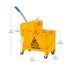 Mind Reader Mobile Heavy Duty Mop Bucket with Upward Press