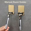 InnoHHustle - Soporte de acero inoxidable para afeitar, 4 piezas