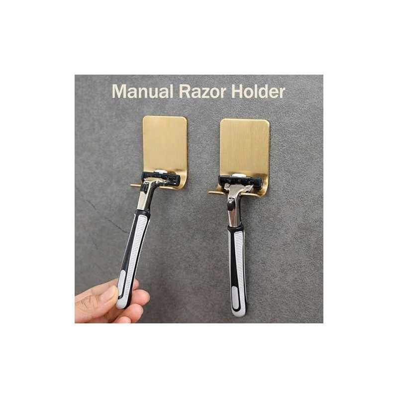 InnoHHustle - Soporte de acero inoxidable para afeitar, 4 piezas
