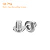 uxcell #10-32x1/4" Button Head Socket Cap Screws, 10pcs 304 Stainless