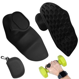 KIPTVO Anti-Slip Gym Hand Grips for Weight Lifting, Rubber Workout Gloves for Men and Women, Fingerless Workout Gym Gloves, Suitable for men and Women Sports Fitness Palm Protector