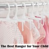 GlikCeil 100pcs Kids Pants & Skirt Hangers, Baby Hangers Plastic