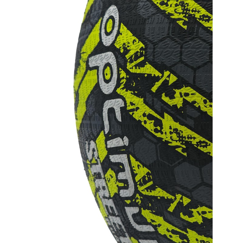 Optimum STREET RUGBY BALL - BLACK/YELLOW - SIZE 3