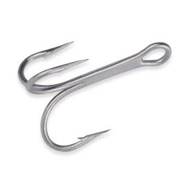 Mustad 3551 DuraSteel #2 Treble Hook  50 pack Fishing Hooks Lure Hooks