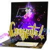 Ribbli Graduation Cards Black Gold Graduation Card with Lights and