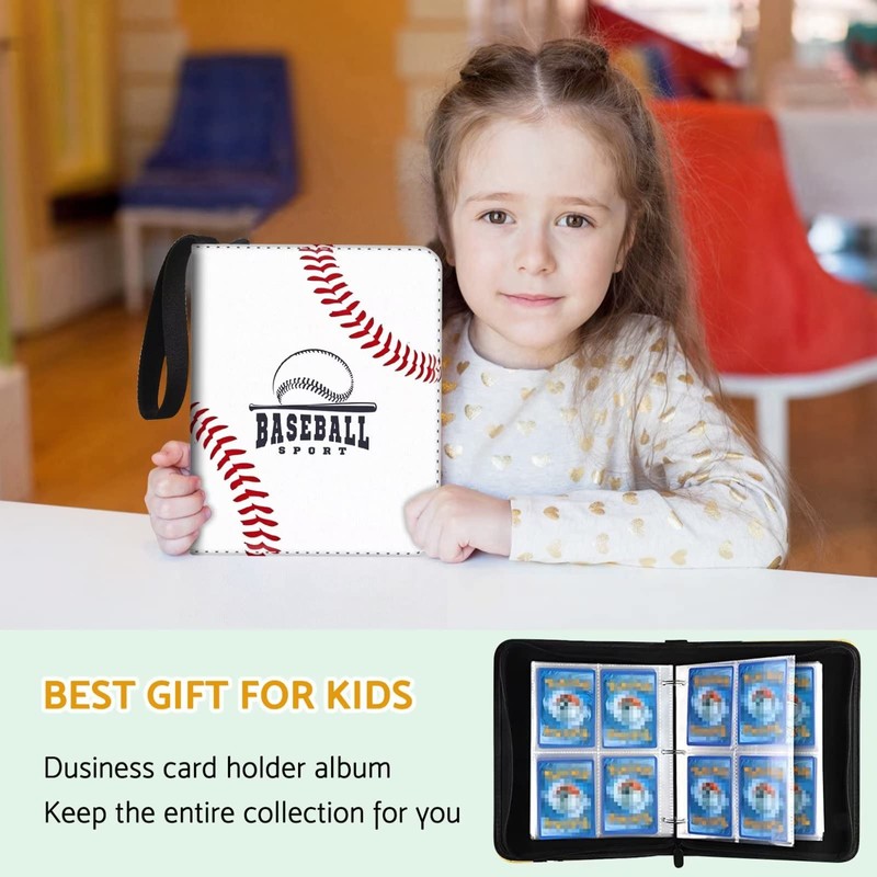 Bebomne Baseball Card Binder Holder 480 Pockets with 60 Removable