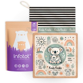 Infatot® Crinkle Sheets Baby Teether 2 Pack - Teething Toys for Baby, Sensory Toys, Baby Teething Toy, Newborn Toys, Baby Toys 0-6 Months, Baby Toys 6 to 12 Months, Sensory Toys for Babies (Willow)