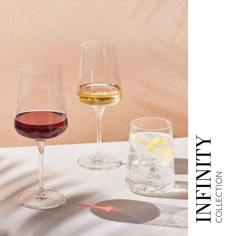 Krosno Red Wine Glasses, Set of 6, 16.91 oz, Infinity
