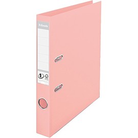 Esselte, Solea, A4, Lever Arch File, 50 mm Spine, 350 Sheets Capacity, PP, Plastic Cover, File Folder, 231044, Solea Peach