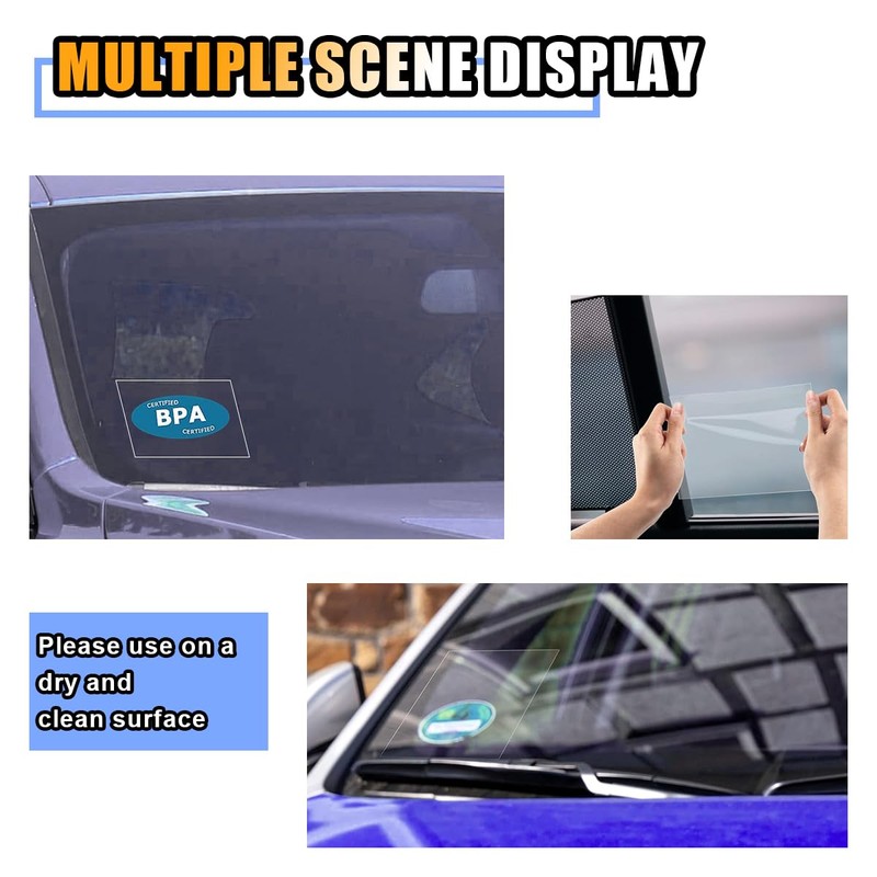 smilfuy Car Windshield Sticker Decals, 6.3Ã—6.3 Inch Car Windshield Sticker