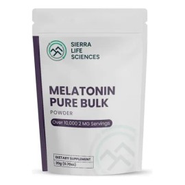 Sierra Life Sciences Melatonina Polvo Puro Natural 2-5mg                                                                                              